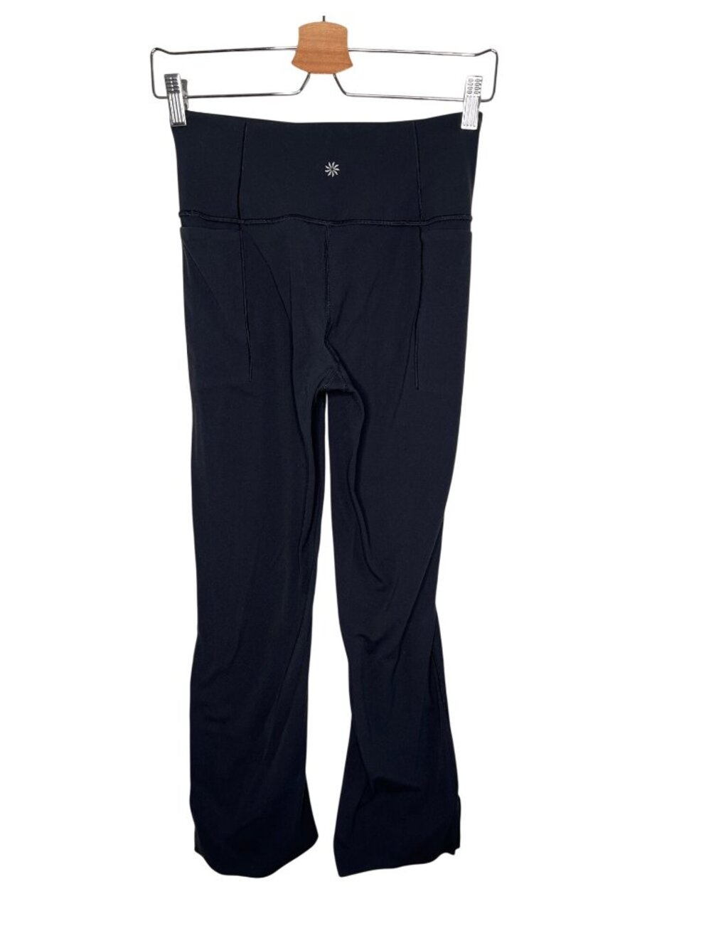 Athleta Womens Black Transcend Stash Crop Straight Leg Pants M